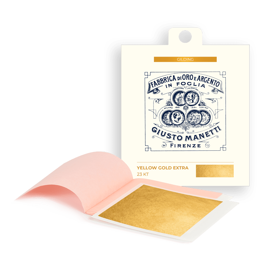 Gold leaf books – 80×80 mm – 13 grams – Yellow gold extra 23 kt