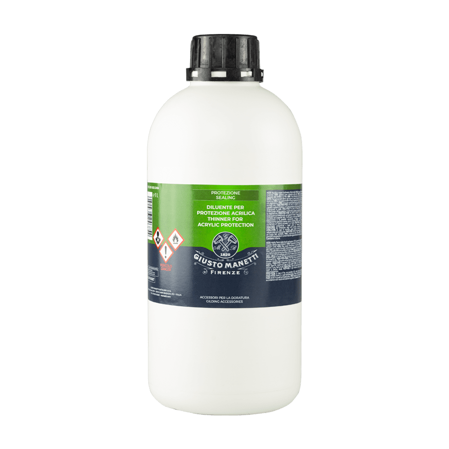 Thinner for acrylic protection