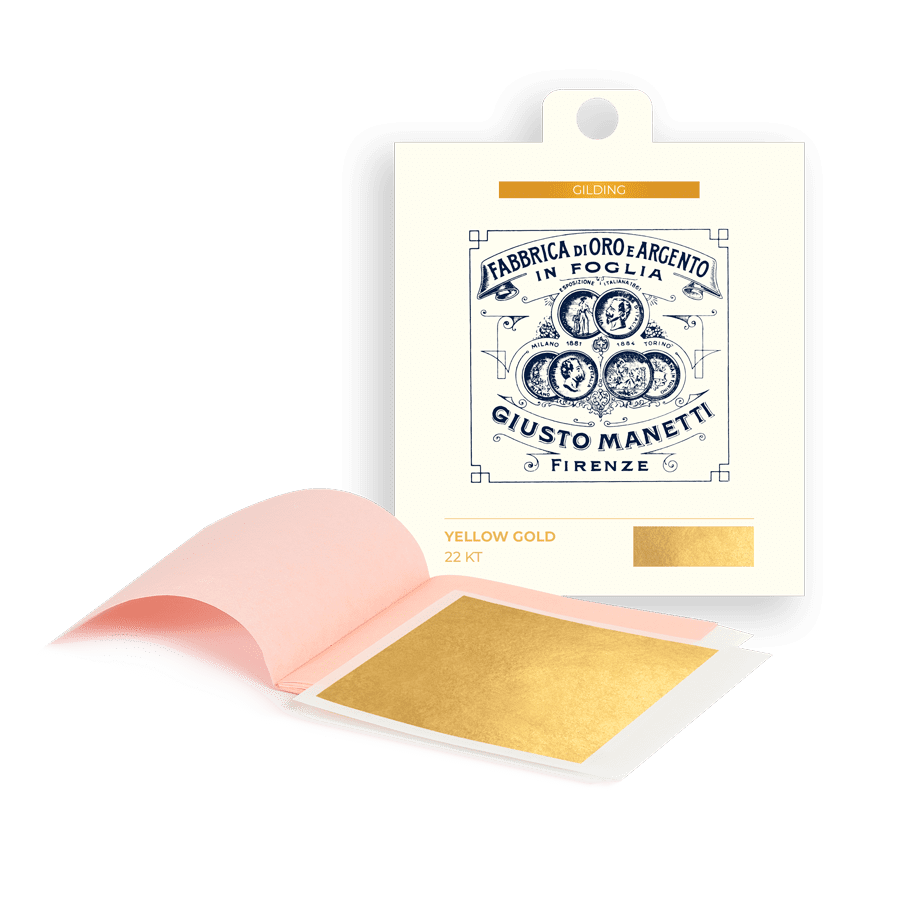 Gold leaf books – 80×80 mm – 13 grams – Yellow gold 22 kt